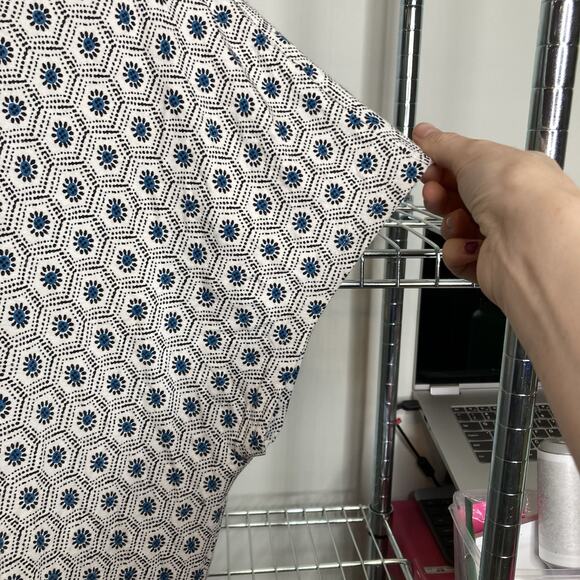 J Jill Wearever Women's Gray Geometric Print Short Sleeve Top Size XL Lagenlook - Picture 9 of 11